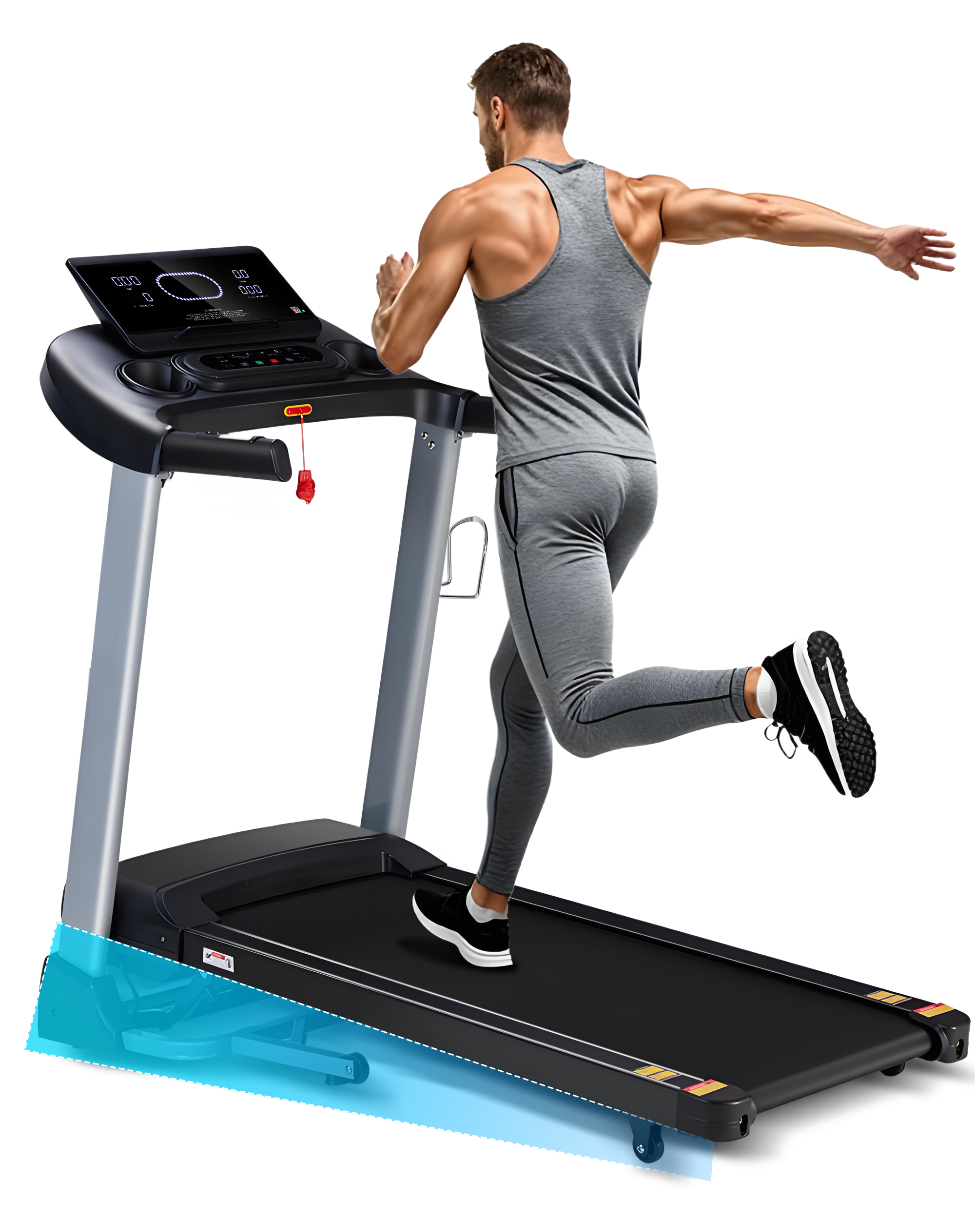 Heavy Duty Treadmill with 18% Auto Incline,  400LBS Capacity, 18.90" Wide Belt