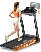 ECHANFIT Treadmills for Home with 3.0HP Motor, 300 lb Capacity, Shock Absorption, Bluetooth App, 15% Auto Incline