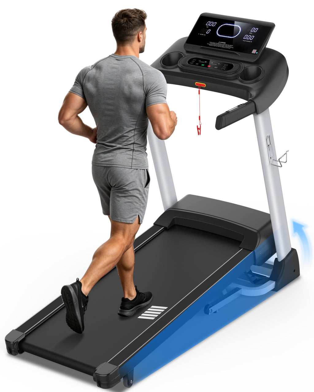ECHANFIT Heavy Duty Treadmill, 18% Auto Incline, 3.5 HP Motor, 400 LB Capacity