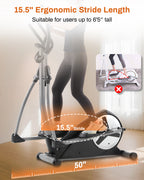 Elliptical Exercise Machine with 15.5" Stride