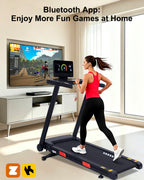 ECHANFIT Auto Incline Treadmill , 20% Incline, 3.0HP, 10 MPH, 18.5" Wide Belt, 350 lbs Capacity, Bluetooth App