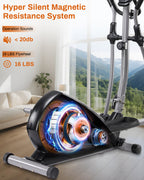 Elliptical Exercise Machine with 15.5" Stride