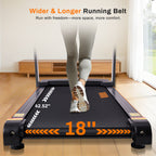 Treadmill with 15-Level Auto Incline, 18" Wide Belt, 3.0 HP, 300 LB Capacity