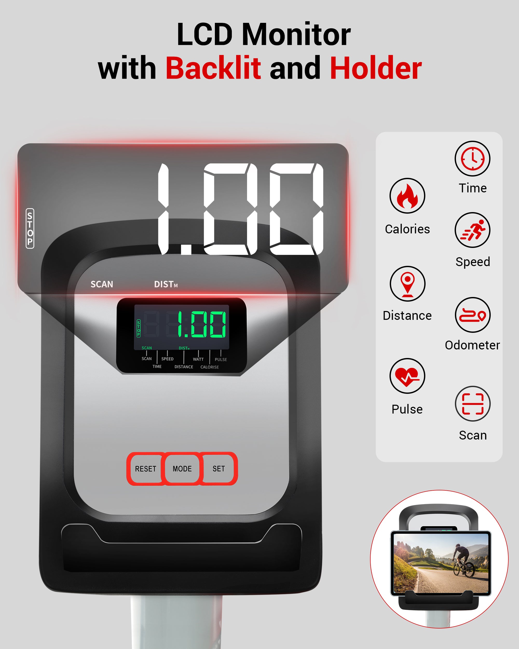 Recumbent Exercise Bike with Arm Exerciser for Home