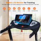 Treadmill with 15-Level Auto Incline, 18" Wide Belt, 3.0 HP, 300 LB Capacity