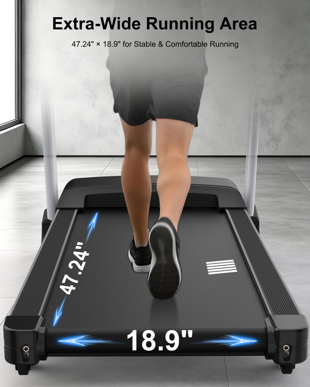 ECHANFIT Heavy Duty Treadmill, 18% Auto Incline, 3.5 HP Motor, 400 LB Capacity