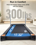 ECHANFIT Folding Treadmill 15% Auto Incline, Compact Design, 40 Programs, 3.0 HP Motor, 300 LB Weight Capacity