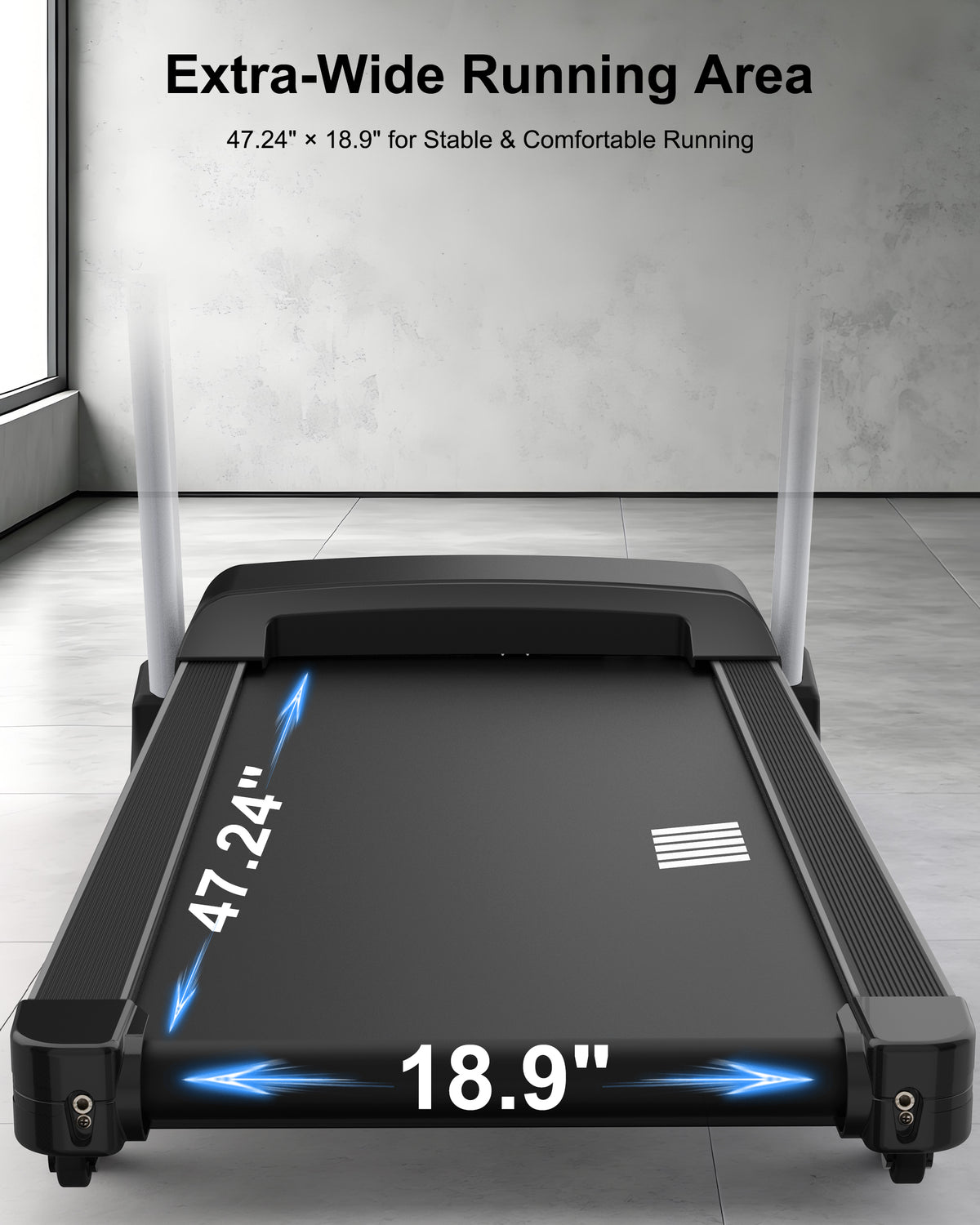 ECHANFIT Heavy Duty Treadmill, 18% Auto Incline, 3.5 HP Motor, 400 LB Capacity