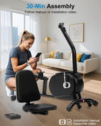 Recumbent Exercise Bike with Bright Backlit Display