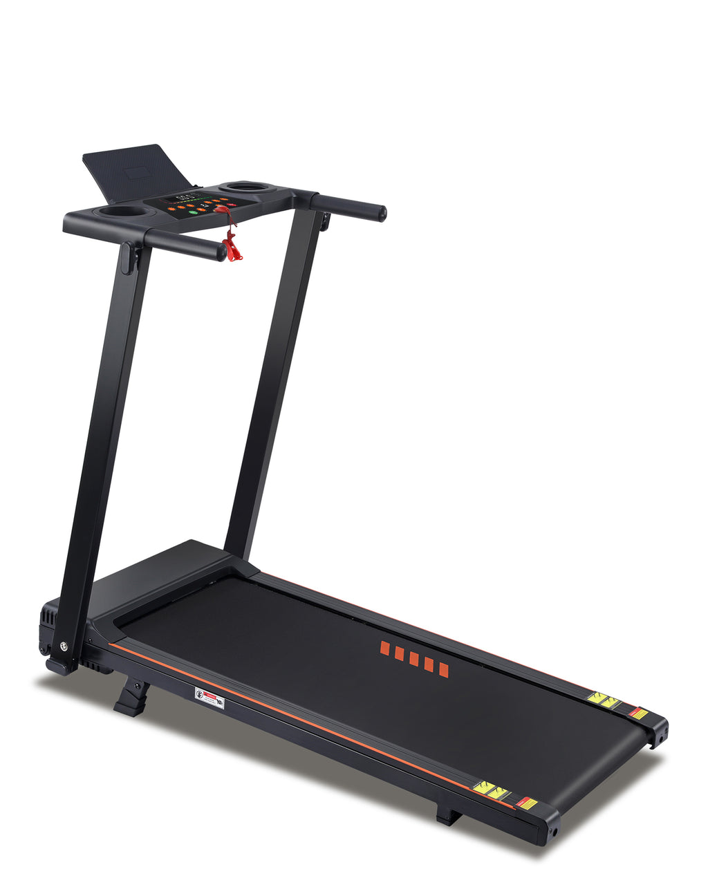 Incline Walking Pad Treadmill with Handle Bar