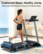 ECHANFIT Folding Treadmill 15% Auto Incline, Compact Design, 40 Programs, 3.0 HP Motor, 300 LB Weight Capacity
